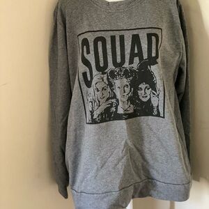 Gray Squad Graphic Sweatshirt